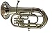 Brass Euphonium Bb/F 4 Valve Chrome Wow W Case Mp Silver