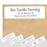 EDSG Personalized Return Address Labels, Custom Address Stickers on Sheets, Custom Address Stickers Name Mailing Labels(99-990 Labels) (Design 1, 198)