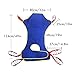 BUYHAO Full Body Patient Lift Sling, Head and Back Support, Toileting Transfer Slings, Split Legs with Commode Opening, 5 Handles, 6 Straps, Lifting Sling Medium Compatible with Various of Lifts