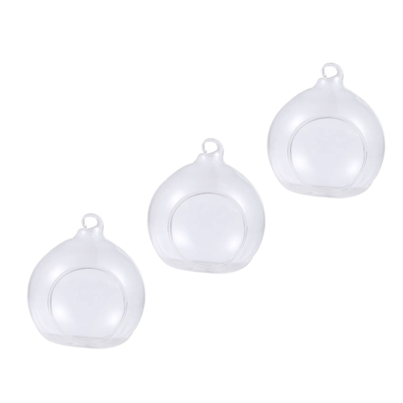 ABOOFAN 3piezas Bolas Navideñas Transparentes de Diseño de Agujero para Colgar como Adornos Colgantes para Decoración de Ventana