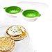 Chaudière à œufs Double Tasse,pocheuse d'oeufs Parfaits au Micro-Ondes pocheuse à œufs Micro-Ondes Gadgets de Cuisine à Domicile Outils Outils de Cuisson,pocheuse à œufs au micro-ondes 2 œufs.(Green)