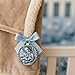 Guardian Angel Crib Medal White Ribbon Round 2 9/10, Christening Baptism Gift Baby Keepsake Newborn Angel Ornament Sympathy Gift for Baby Loss