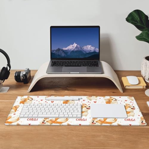 Tapis de souris pour jeu Corgi mignon idéal pour organiser son bureau de télétravail