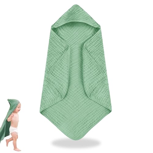 Toalla de baño para bebé, 75 x 76 cm, toalla de bebé, súper absorbente, toallas y salidas, capa de baño, para 0 – 18 meses, para piscina, playa, después de la ducha o el baño