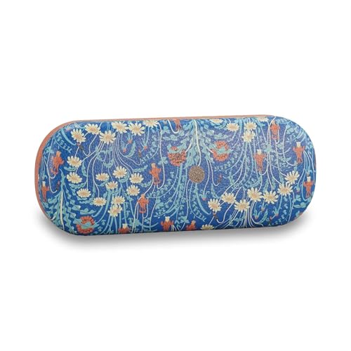 Étui à lunettes anti-choc en similicuir Walter Crane Meadow Flowers