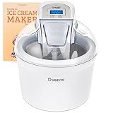 Savisto Ice Cream Maker - [Latest 2016 Digital Technology] Compact 1.5 Litre wit...