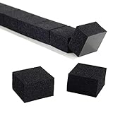 AUS HOCHWERTIGEM MATERIAL: aus EPDM-Schaum in schwarzer Farbe, hochelastisch und puffernd, kompressibel und formstark zugleich, rückseitig stark klebend auf den meisten glatten sowie auch auf strukturierten Untergründen aus verschiedensten Materialien