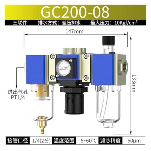 Séparateur huile-eau triplex G GC200-08 pour traitement air