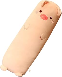 MUPI Long Plush Cute Body Pillows 39" Cuddle Stuffed Animal Shaped Bed Body Pillows Soft Cotton Plushies Doll Toy Gifts for Boys Girls Kids Adults (Pink Pig, 39 Inch)