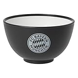 Größe: ca. 7 cm x Ø 13 cm FC Bayern München Müslischale Logo schwarz, Schale Bio-Kunststoff FCB - Plus Lesezeichen I Love München