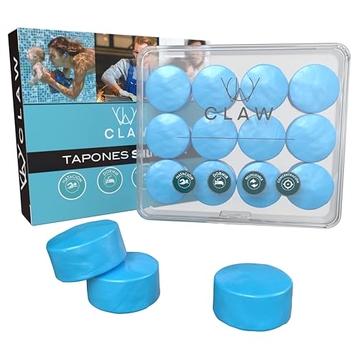 Pack de 12 Tapones para Oídos de Silicona – Aislamiento de Sonido 30dB – Ajustables y Reutilizables para Dormir y Protección contra Ruido