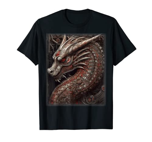 Dragón chino Fantasía Arte Japonés Amante del Dragón Camiseta