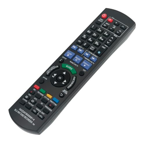 Image of VINABTY Replacement Remote Control - Fit for Panasonic Blu-Ray DVD Recorder N2QAYB000614, DMR-BWT800EB, DMR-BWT700, DMR-BWT700EB, DMR-BWT800
