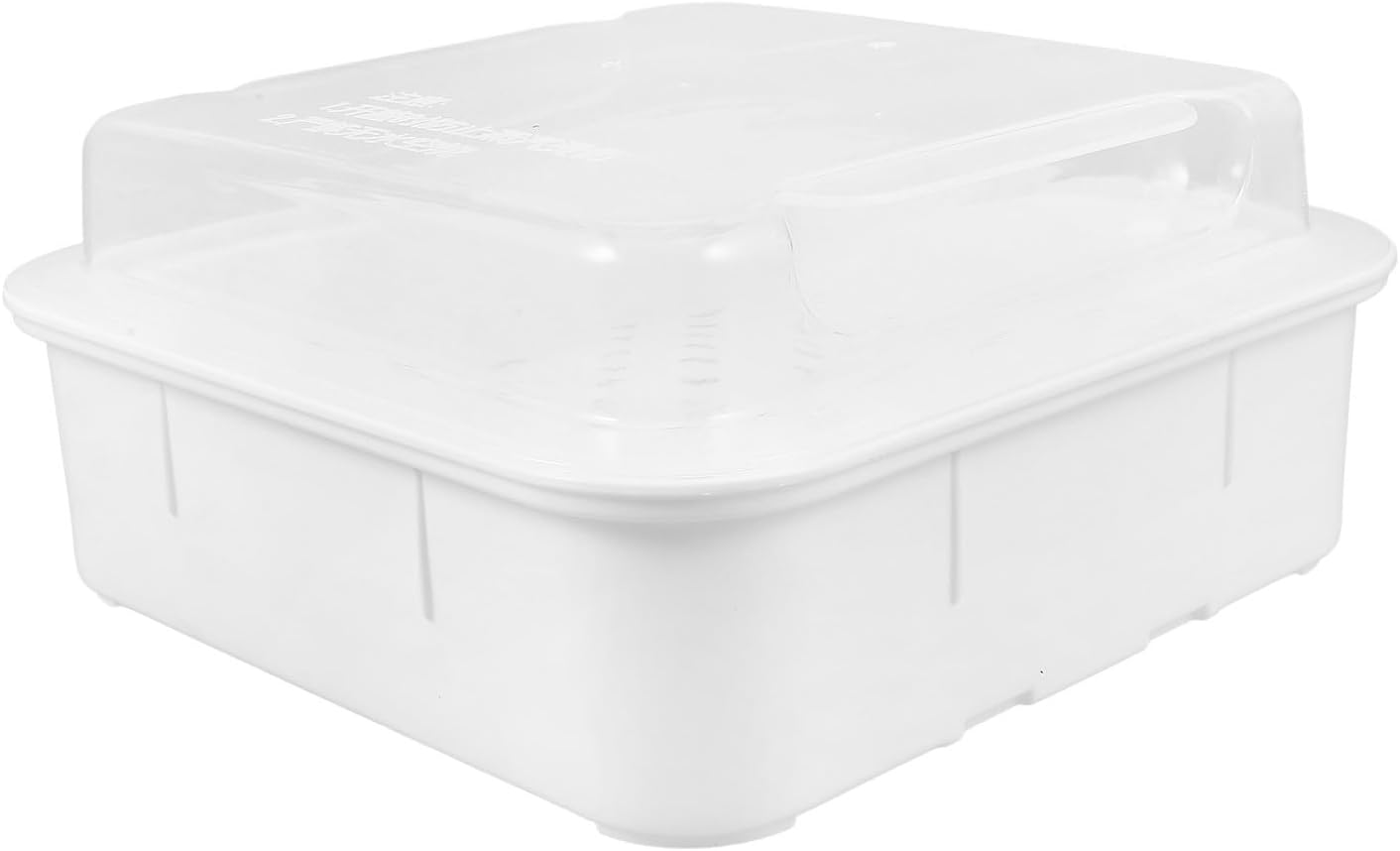 Microwave Steamer for Cooking Small Meals, Double Layer Plastic Food Steamer with Lid, Square Microwave Cookware for Vegetables and Buns Heating, Kitchen Steam Basket for Home Use
