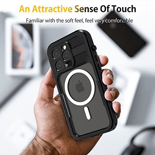 Umittos Iphone 14 Pro Case Waterproof,Full-Body Shockproof,Dustproof, Anti-Scratch, Anti-Stain,Camera Lens Protector Phone Case With Build-In Screen Protector For Iphone 14 Pro 6.1 Inch Black #TOP5