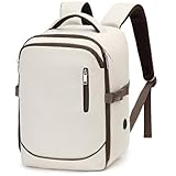 【Cómodo y Duradero】Las correas acolchadas ergonómicas y el panel trasero transpirable ofrecen comodidad y distribución del peso. Hecho de nailon resistente al agua, esta mochila está construida para resistir el uso diario mientras mantiene tus pertenencias protegidas.