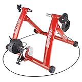 【6 Level Resistance Adjustable】: Der Trainer verfügt über ein Drive-by-Wire-Gerät, mit dem Sie den Widerstand direkt an Ihrem Lenker ändern können. Sie können den Magnetwiderstand einstellen und die sechs Widerstandsstufen in Sekunden umschalten, um Ihre Anforderungen an Widerstand und Geschwindigkeit zu erfüllen.