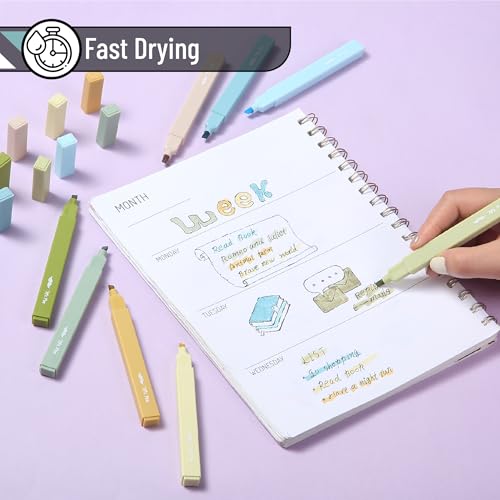 image for Mr. Pen- Aesthetic Highlighters, 8 Pack, Chisel Tip, Natural Vintage, 