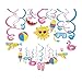 Pool Party Decorations,Summer Decor,Pool Hanging Swirl Decorations,Themed Birthday Party,Ceiling Decorations for Home,Classroom,Office(30ct