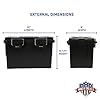 Sheffield 12773 XL Storage Bins With Lids, 2-Pack Stackable Storage Bins, Made in USA, Lockable and Water-Resistant Containers with Lids, Plastic Containers for Home, Classroom, and Dorm #3