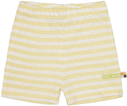 loud + proud Short Ringel mit Leinen, aus Bio Baumwolle, GOTS Zertifiziert