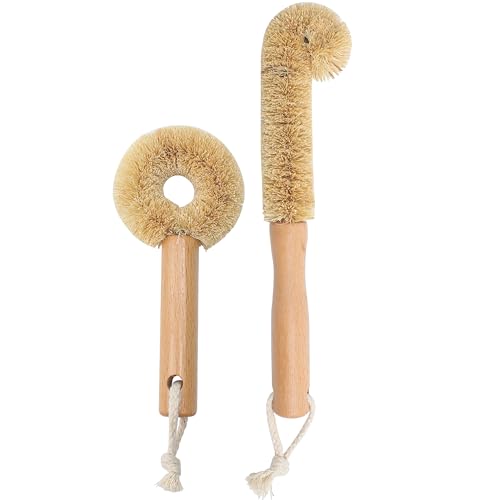 Coconut Brush Fiber Cleaning Brush Set (2PCS)