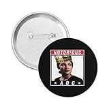 Notorious AOC Round Badge Brooch for Women,2.28inch Button Pins Decor Tinpl for Shirt Jacket Party Decorations