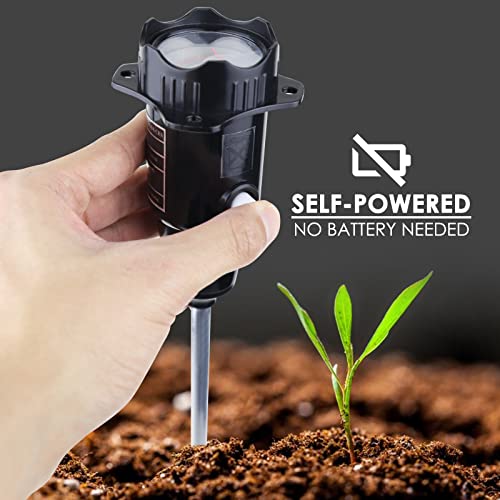 2-in-1 Soil Test Kit,Long Probe Soil pH Meter/Soil Moisture Meter - Gardening Tool Soil PH Tester Soil Hygrometer Sensor for Garden, Farm, Lawn Care Moisture Meter for Hous Plants