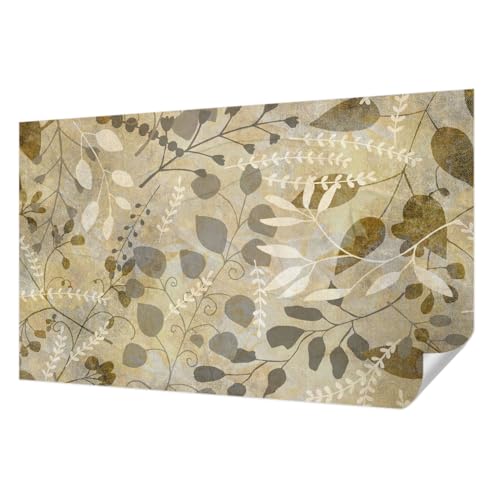 Papier peint adhésif feuilles de rameaux 416x254 cm pour salon - 2