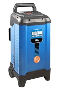 Güde Batterielader Digital GDB 24V/12V-250 (Inverter KFZ-Ladegerät, für 12V/24V Batterien, 20-550 Ah, LED-Anzeige, Starthilfefunktion, Rettungsfunktion, Erhaltungsladegerät, vollautomatisch, 2 Rollen)