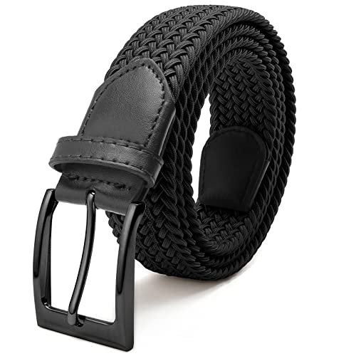 Fairwin Elastic Braided Stretch Mens Golf Casual Jeans Belts Woven 1 3/8" Nylon Work Belts For Men Pants Shorts #TOP13