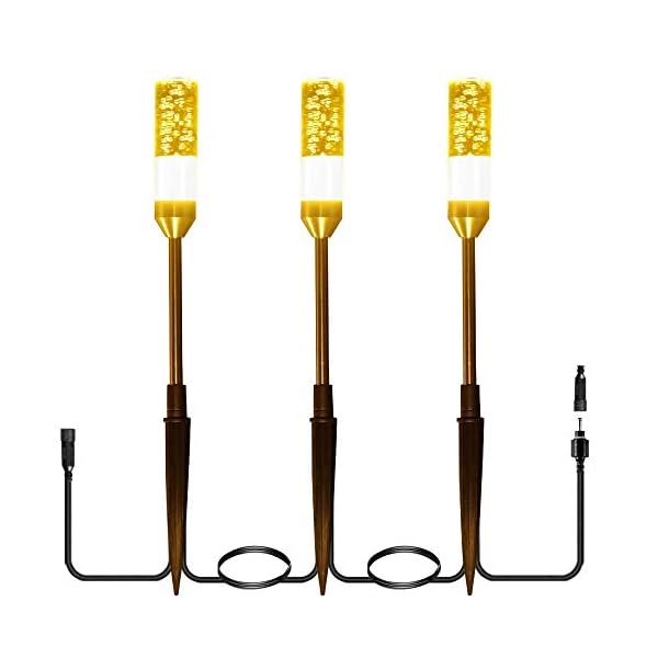 Verlängerungsleuchte B-right 3er Set Gartenleuchte mit Erdspieß, warmweiß,Gartenbeleuchtung, Landschaftslicht…