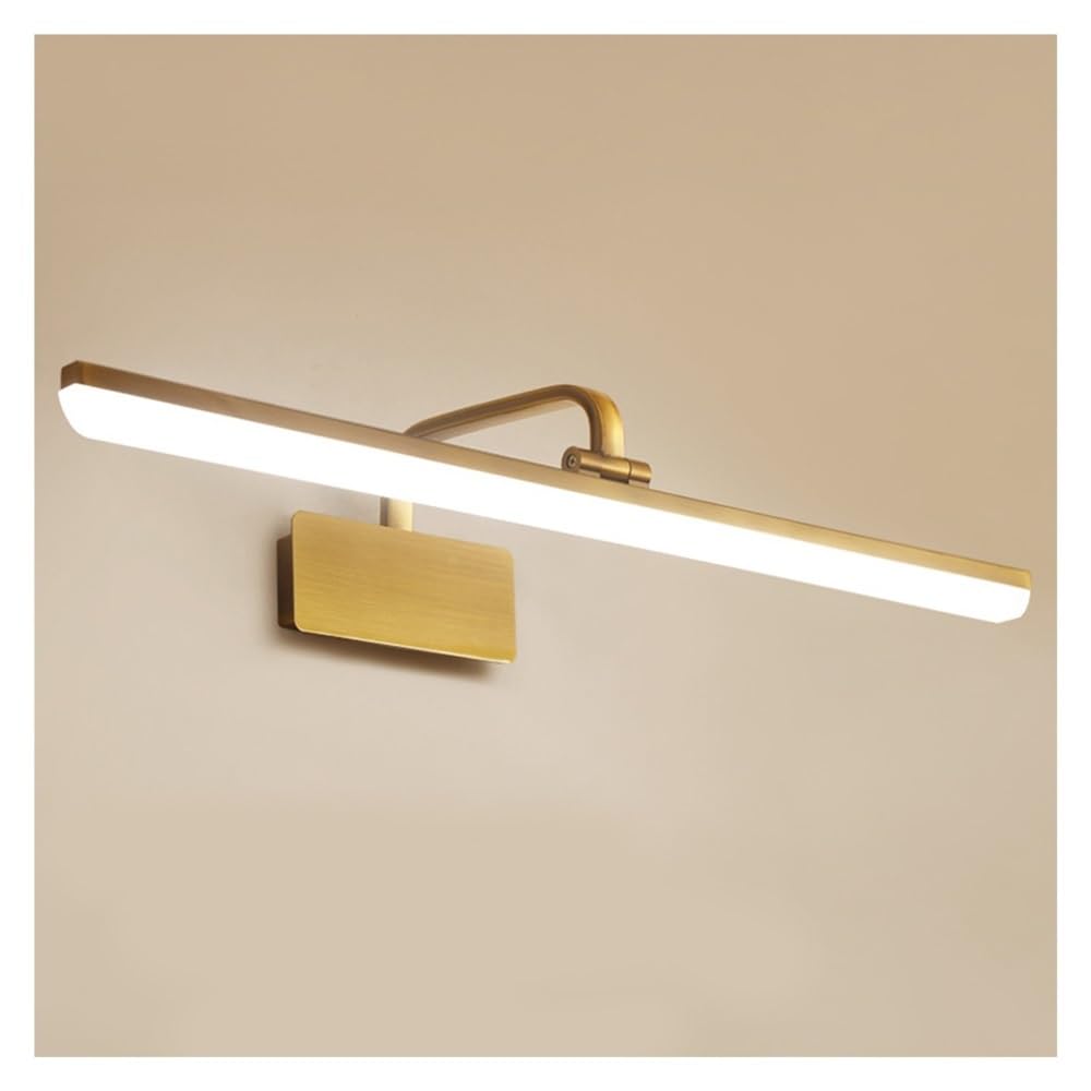 HPTHLY Indoor Wall Lights Fixtures Brass Bathroom Wall Lamps Vintage Metal Hallway 9W Led Vanity Wall Sconces For Mirror Bedroom Bedside Headboard (Oro)