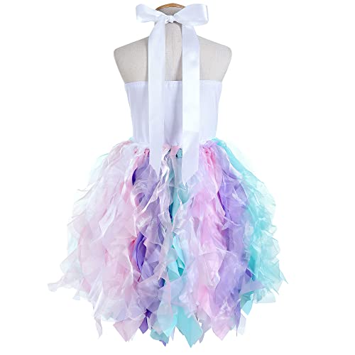 Partisky Sequin Unicorn Dress For Girls 3-10 Years Birthday Easter Party Outfits Dance Princess Tutu Costumes Dress #TOP2