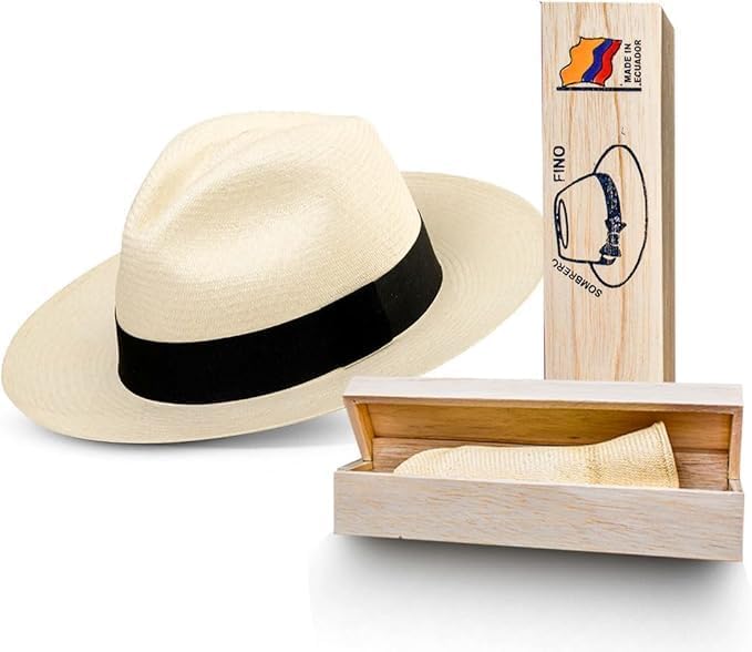 Custom Montecristi Panama Hat, Handwoven in Ecuador with Fine Toquilla Straw, Lightweight, Breathable, Unisex Summer Hat.
