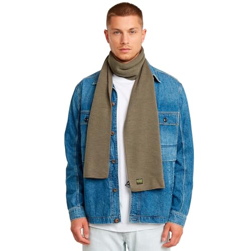 Bufanda G-STAR Effo accesorio de invierno para hombre punto transpirable negro