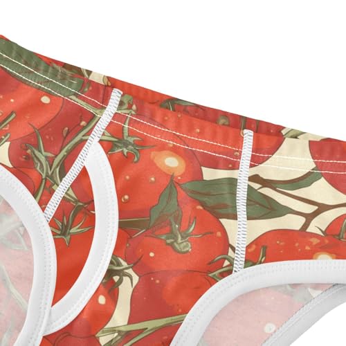 KLL Seamless Tomatoes Vegetable Toddler Boys' Soft Underwear Briefs Breathable Children Undies4