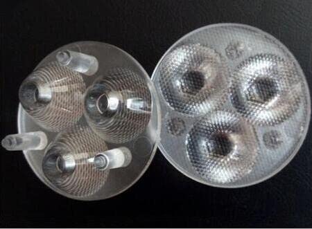 Huyhuyhuy SVTO-35 LED Optical Lens 3P, Size:35X16mm, Bead Suace, with Feet, 30 Degree, Materials