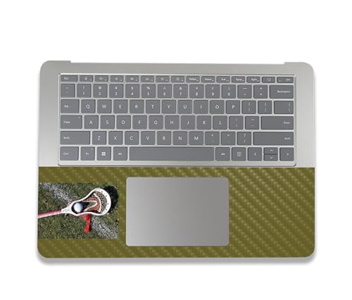 Image of MightySkins Carbon Fiber Skin Compatible with Microsoft Surface Laptop Studio 2 (2023) Full Wrap Kit - Lacrosse Ball | Protective, Durable Textured Carbon Fiber Finish | Made in The USA