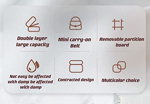 People Jewelry Box For Ring, Pendant, Earring, Necklace, Bracelet Organizer Storage Holder Organizer Travel Jewelry Case For Women,Girl's Gift(Laser Sliver) #TOP5