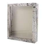 Visibilidad mejorada: la superficie transparente de este marco de exhibición de flores secas garantiza que sus fotos, boletos o flores preservadas sean bellamente visibles, creando un impacto visual sorprendente, colección de muestras de marcos de fotos, caja de sombras profunda