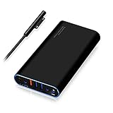 PoderCamino 98Wh Carry on MS Portable Charger Power Bank External Battery for Microsoft Surface Book Surface Laptop Surface Pro 6 5 4 3 2 RT USB QC Quick Charge Fast Charging tablet smartphone -SB2680