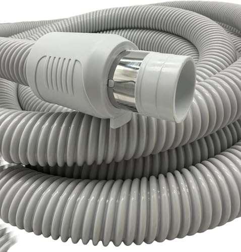 Universal Central Vacuum 30 ft Low Voltage Hose, White, Crushproof Material, Compatible with Most Inlets - On/Off Switch Control (30 Ft. Low Voltage) by Edgerr - Image 2