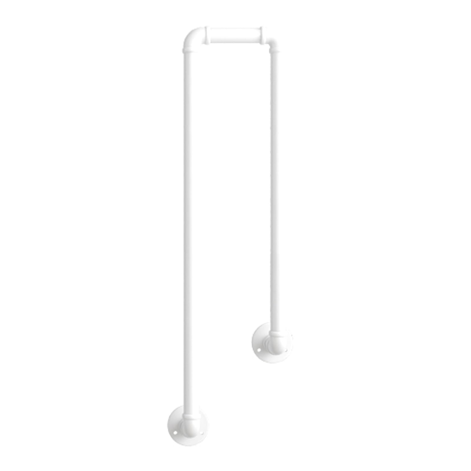 LWJSOCP Non-Slip Metal Stair Handrail - U-Shaped Safety Railings for Indoor & Outdoor Use Ideal for Garage Porch Garden Lofts & Kindergartens (White 75cm/29.5in)