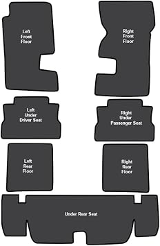 EVA Sound Deadener 7 pc Kit - Die Cut For 1967-1969 Chevrolet Camaro Interior Noise Insulation