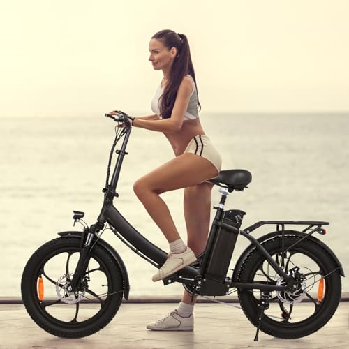 ONESPORT Bici Elettrica Pieghevole 20 x 3.0 Fat