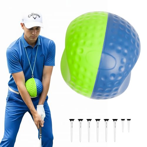 chufa Golf Training Aid Ball for Impact Precision & Consistent Swings Golf Swing Trainer Simple and Effective Golf Training Tool Fix Chicken Wing Improve Tempo Backswing & Ball Striking Medium