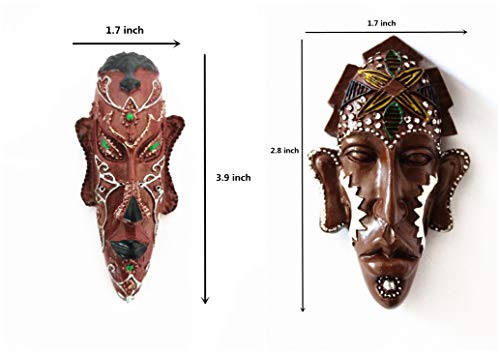 Refrigerator Magnets Funny Magnets African Art Mask Design Set Of 2 Home Decor For Kitchen Office Lemondo #TOP1