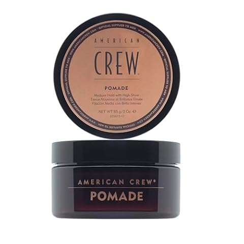 AMERICAN CREW - Pomada, produkt do stylizacji dla mężczyzn, 85 g, produkt do włosów, o średnim stopniu utrwalenia, pomada na bazie wody, idealna do układania gładkich fryzur z dużym połyskiem