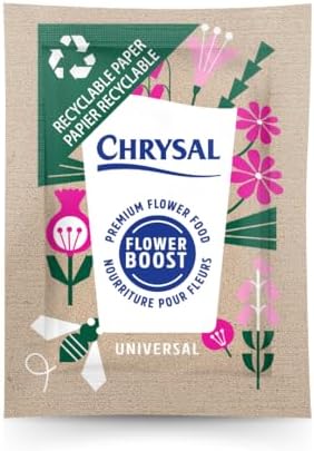 Chrysal Flower Boost - Recyclable Paper Flower Food - Increase Vase Life with Our Floral Supplies for Fresh Flowers - Flower Arrangements Supplies - Ideal Florist Supplies (200 ct)